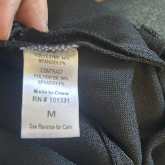 Charlotte Russe Dress Black Round Neck short‎ sleeve transparent back M - Picture 16 of 16